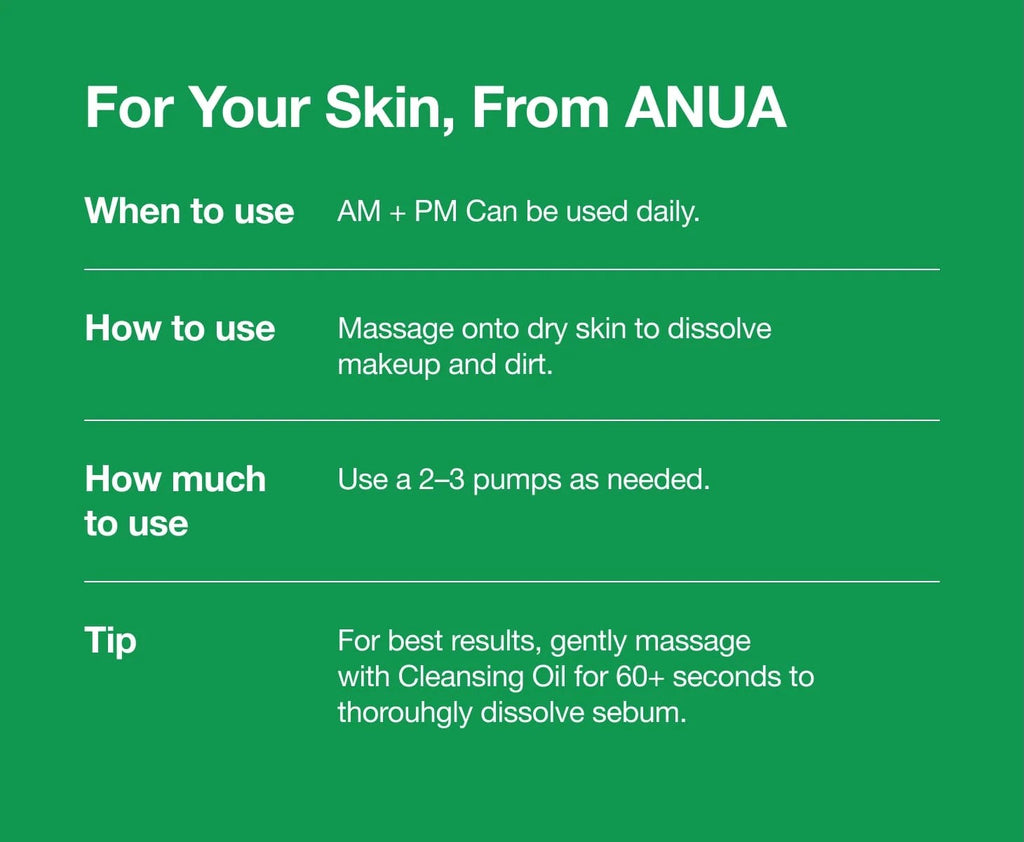 Anua Heartleaf Pore Control Cleansing Oil